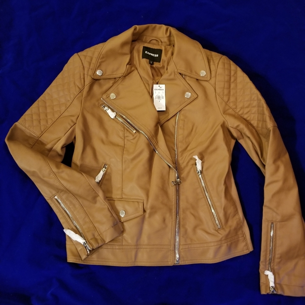 Express Vegan (Minus the) Leather Quilted Moto